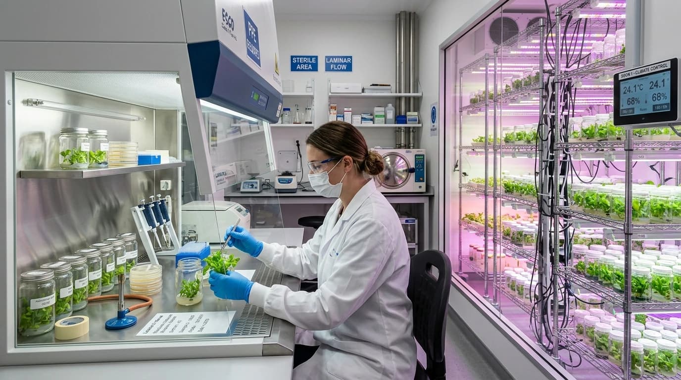 Inoculation Lab & Growth Room